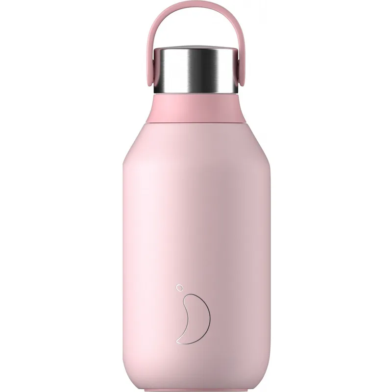 Chilly's Series 2 Bottle Ανοξείδωτο Θερμός για Ζεστά & Κρύα Ροφήματα 350ml - Blush Ροζ