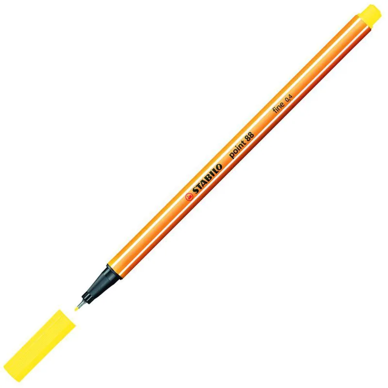 ΜΑΡΚΑΔΟΡΟΣ STABILO POINT 88/024 FLUO YELLOW 0.4mm
