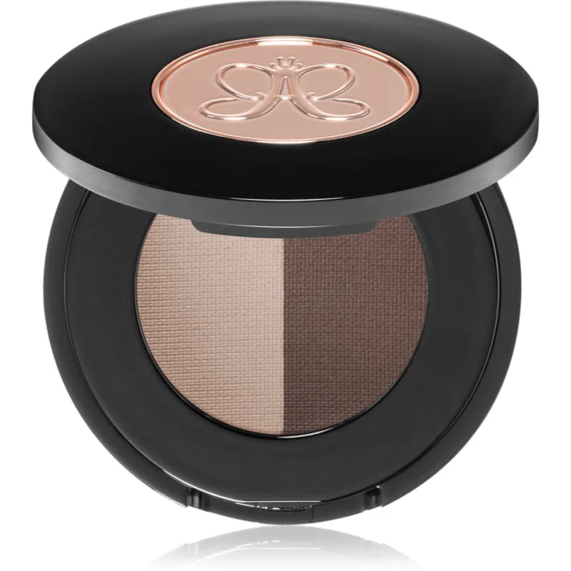 Anastasia Beverly Hills Brow Powder Duo πούδρα Για τα φρύδια απόχρωση Dark Brown 2x0,8 γρ