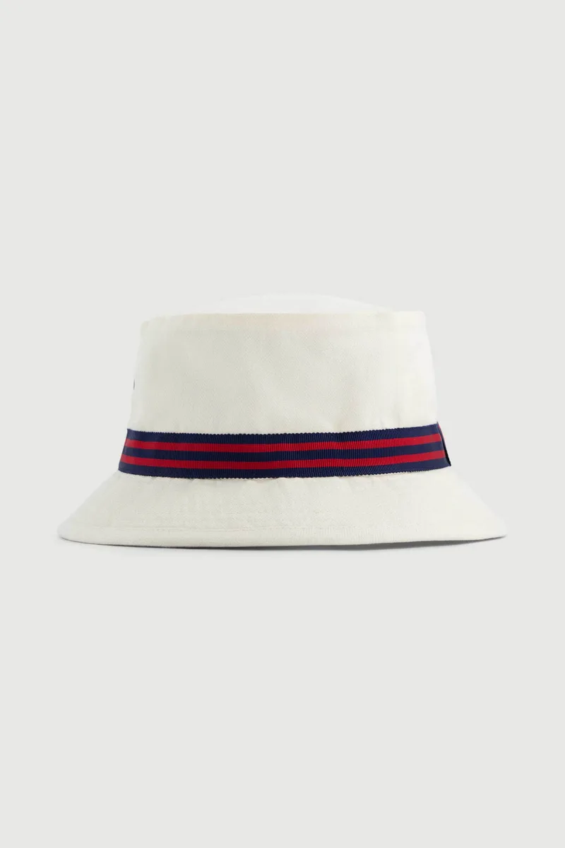 Hartford ανδρικό καπέλο bucket με contrast ribbon - BFA4403 Εκρού