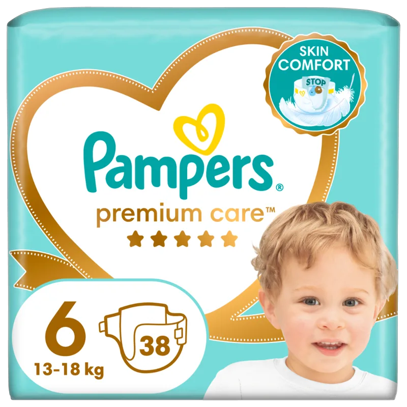 Πάνες Pampers Premium Care Jumbo Pack Νο6 (13+kg) 38τεμ