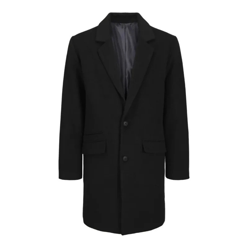 Μάλλινο ημίπαλτο "Hays Wool Blend Coat" της Jack & Jones - Black