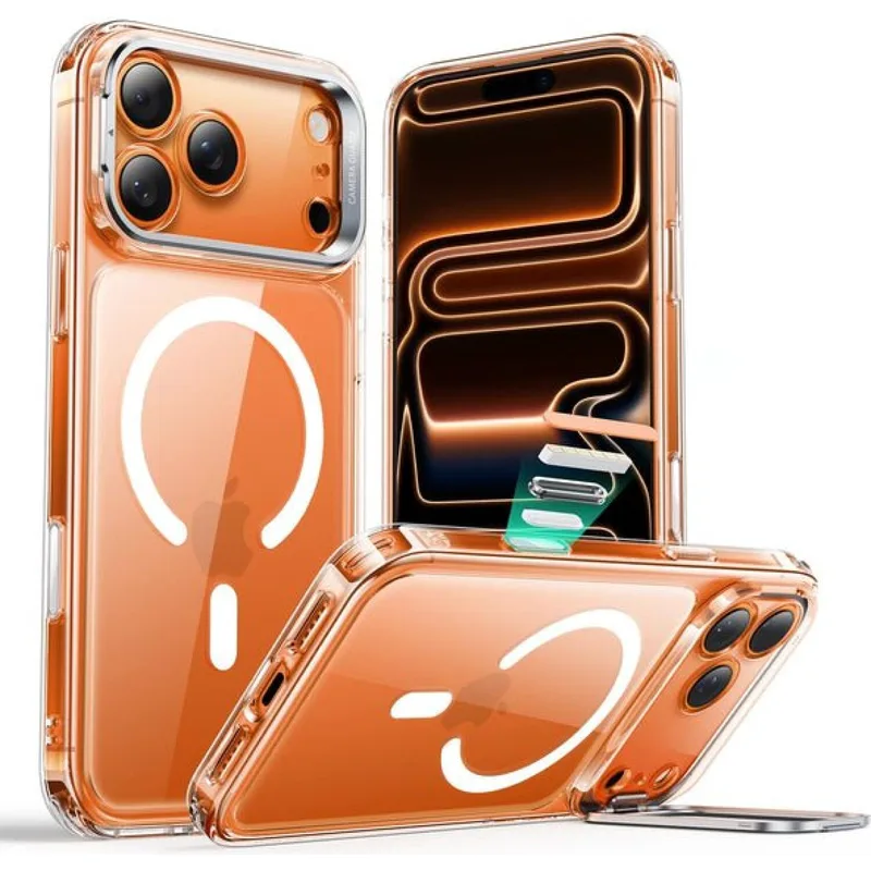 Θήκη iPhone 17 Pro Max ESR Classic Hybrid Magnetic with Stash Stand Ανθεκτική με MagSafe / Kickstand & Κάλυμμα για Camera Control - Clear (4894240283257)