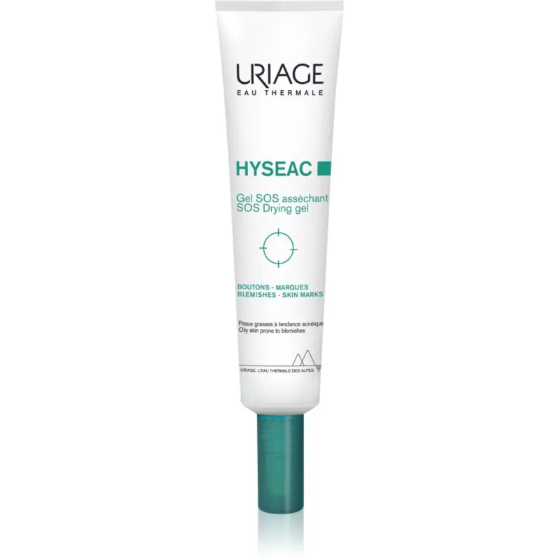 Uriage Hyseac SOS Drying Gel τοπικό τζελ για ακμή ενάντια στις ατέλειες της επιδερμίδας 15 ml