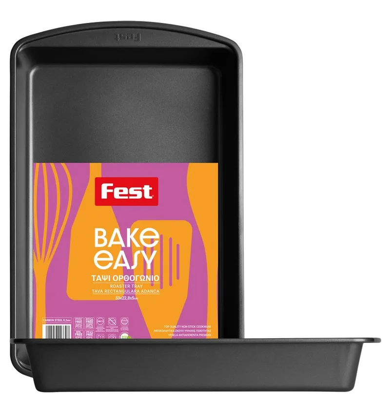 Fest Easy Bake Ταψί Ορθογώνιο Αντικολλητικό 33Χ22,8Χ5cm