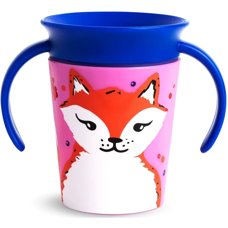 Munchkin Miracle 360 Cup 6m+ Εκπαιδευτικό Κύπελλο με Στόμιο & Λαβές από 6 Μηνών 177ml - Αλεπού