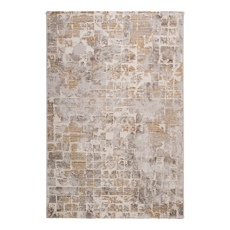 Χαλί All Season (160x230) Βιοκαρπέτ Gossip 9856A White Χρυσό