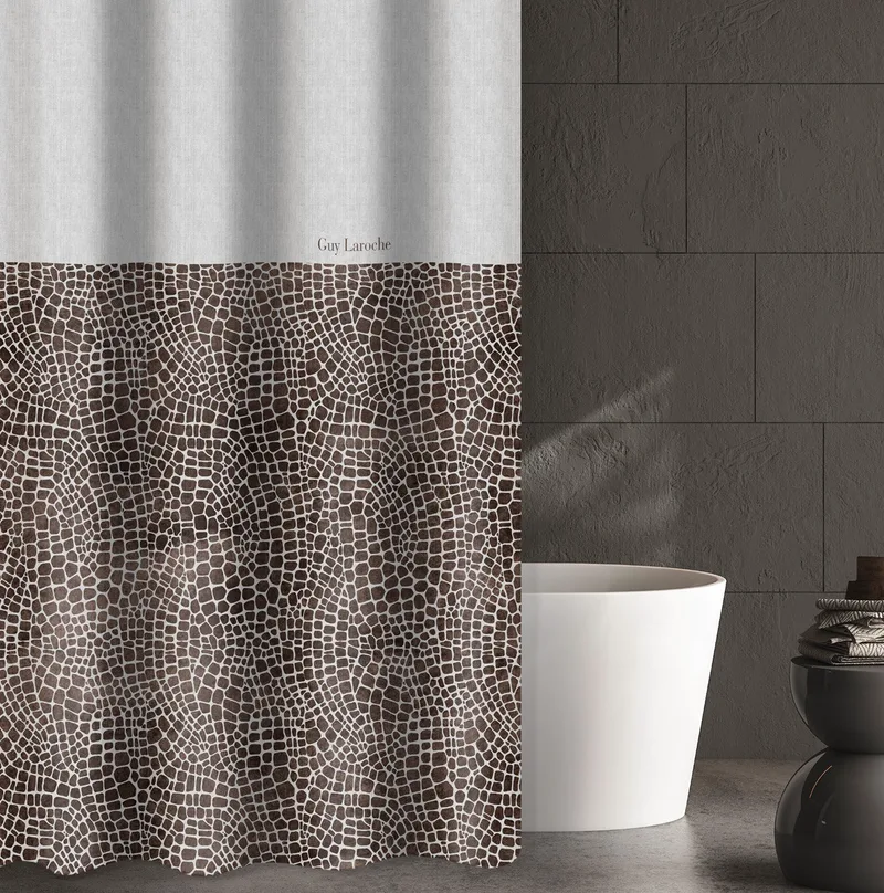 Κουρτίνα Μπάνιου Guy Laroche Safari Choco 240x185