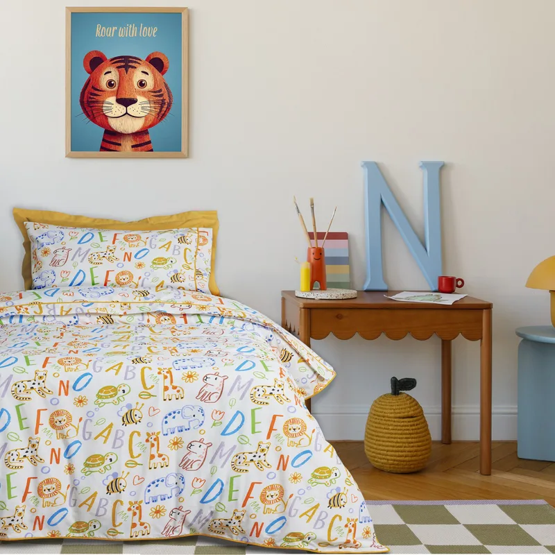 Σετ Παιδική Παπλωματοθήκη Μονή 2 Τεμαχίων Das Kids 4970 Multicolor 160x240