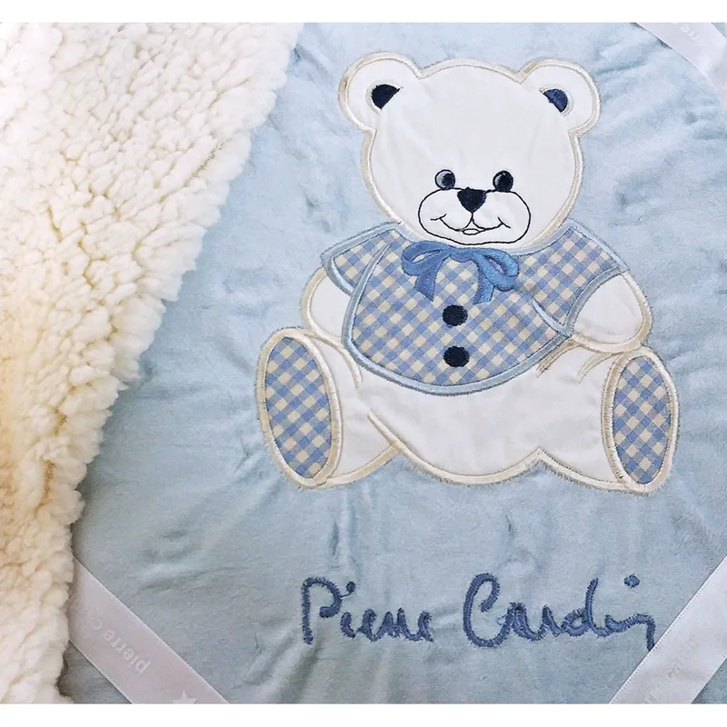 Κουβέρτα Fleece/Sherpa Αγκαλιας 80X110 Pierre Cardin Teddy Blue