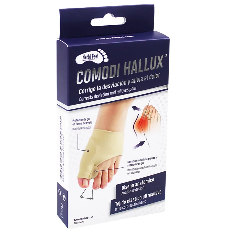 Herbi Feet Comodi Hallux Διαχωριστικό Δακτύλων & Προστατευτικό για το Κότσι One Size 1 Τεμάχιο