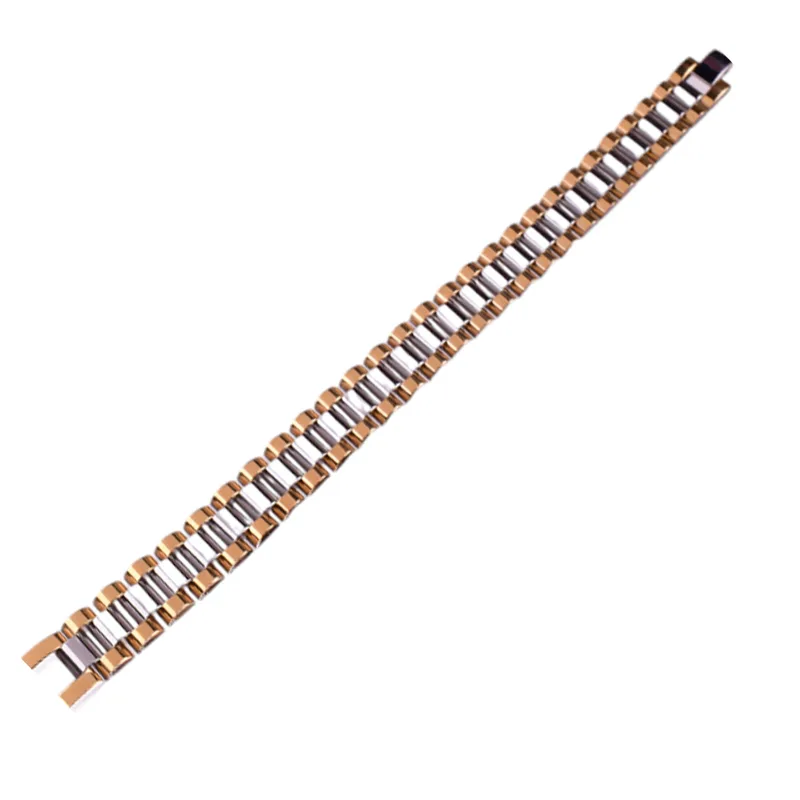 Χειροπέδα Δίχρωμη Ανδρική Stainless Steel Gatsa BR100