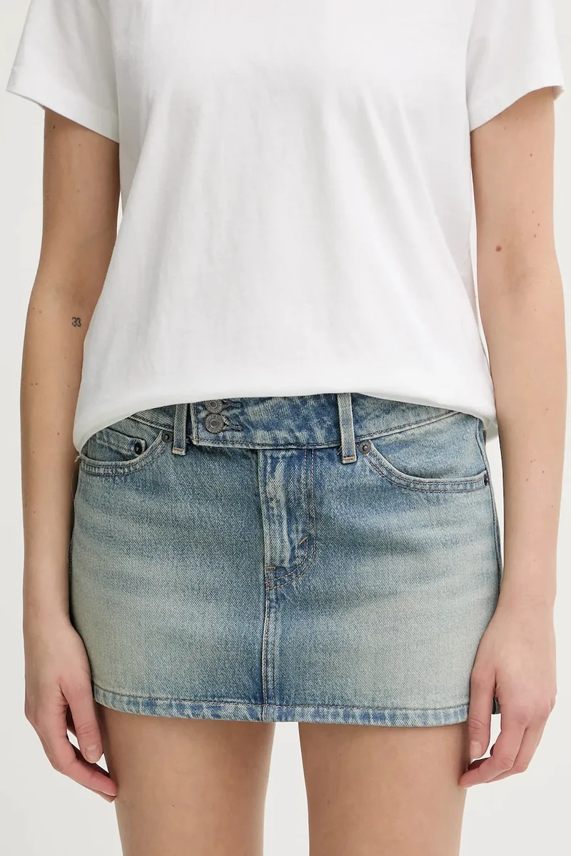 Τζιν φούστα Levi's SUPERLOW MINI