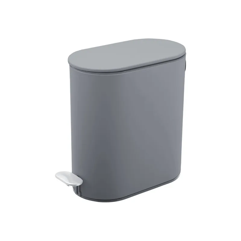 ESTIA ΧΑΡΤΟΔΟΧΕΙΟ ΜΠΑΝΙΟΥ SLIM SOFT CLOSE 5lt ΜΑΤ ΓΚΡΙ 02-21931