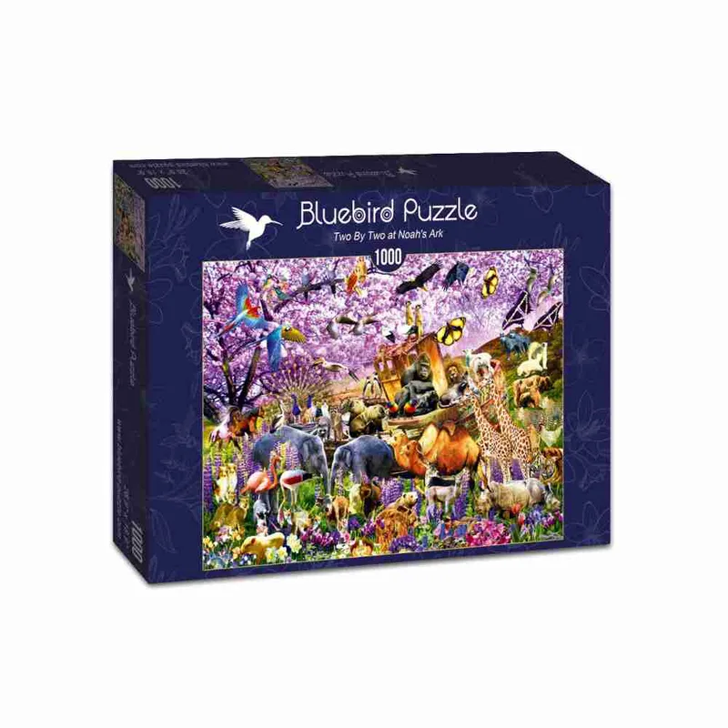 Bluebird Puzzle 70495-Two By Two at Noah's Ark -1000 pieces