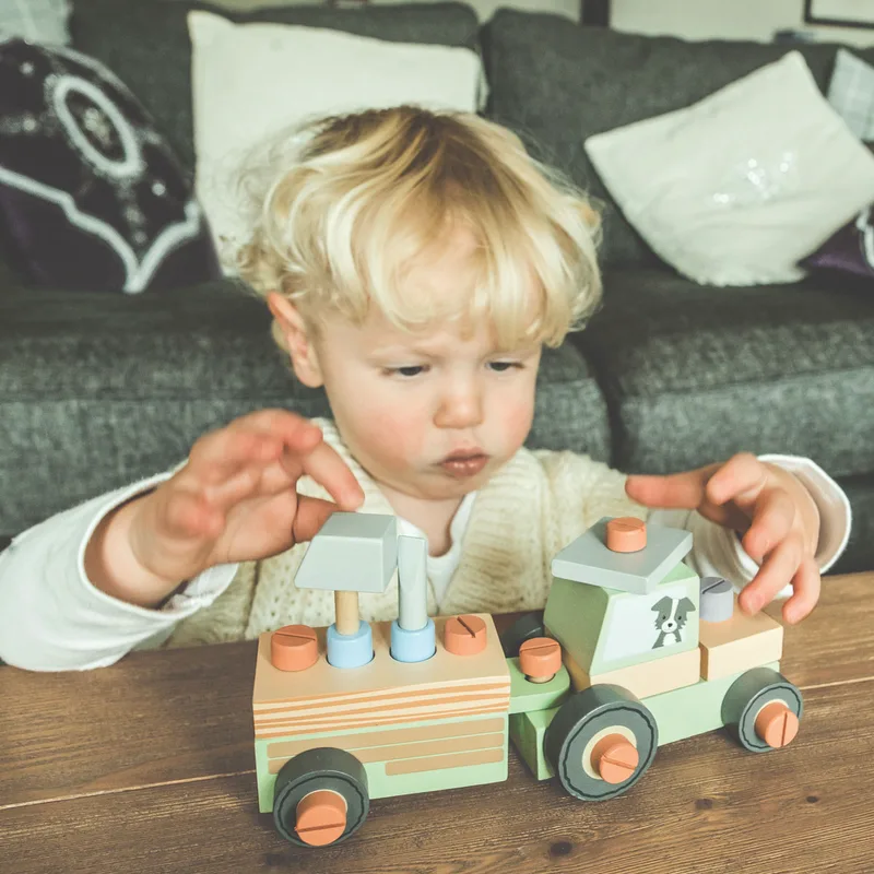 Ξύλινο Παιχνίδι Πορτοκαλί Tree Toys Tractor 60-12801