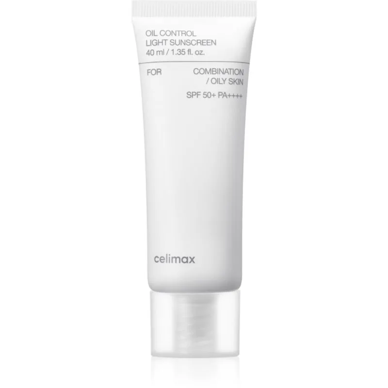 celimax Oil Control Light Sunscreen αντηλιακή κρέμα SPF 50+ για μικτή και λιπαρή επιδερμίδα 40 ml