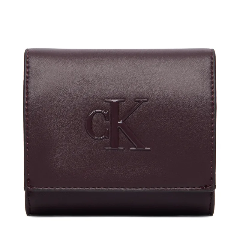 Πορτοφόλι Calvin Klein Bold Ck Medium Bifold LV04F1156G Μπορντό