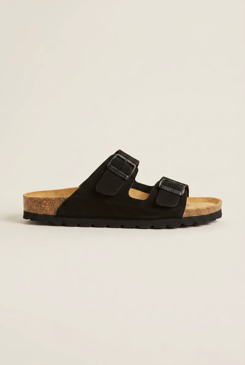 Plakton Comfort Sandals - 180010-15 - Black Suede