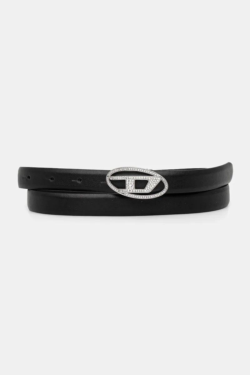 Δερμάτινη ζώνη Diesel OVAL D LOGO B-1DR STRASS 20
