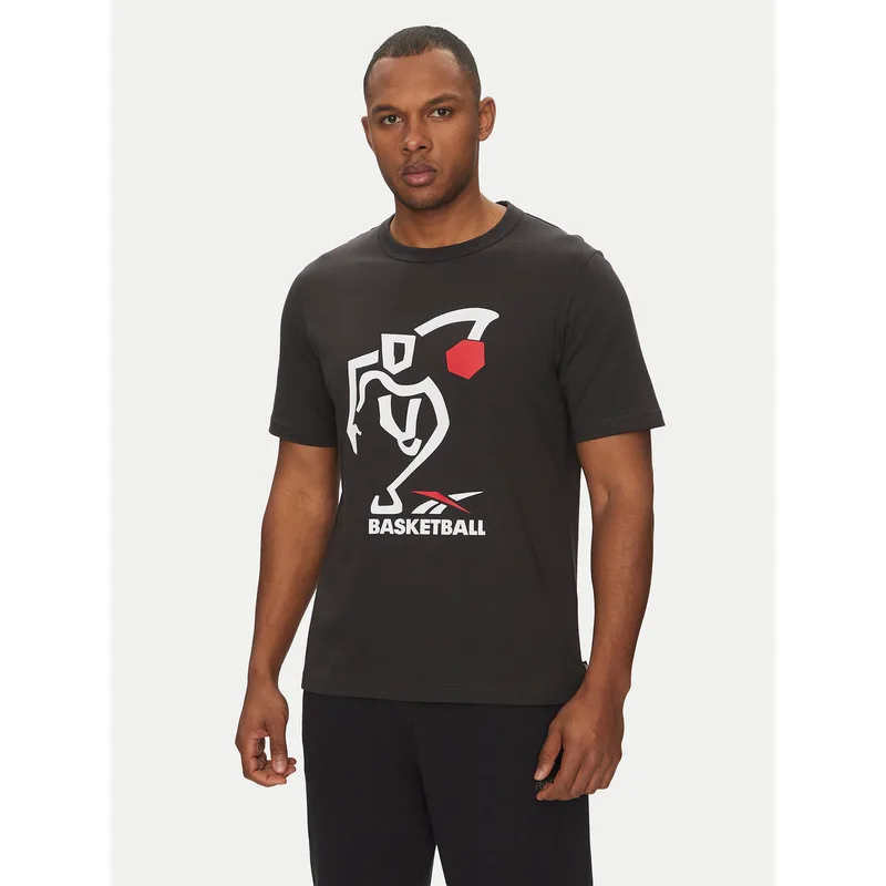 Reebok T-Shirt 100218839 Μαύρο Regular Fit
