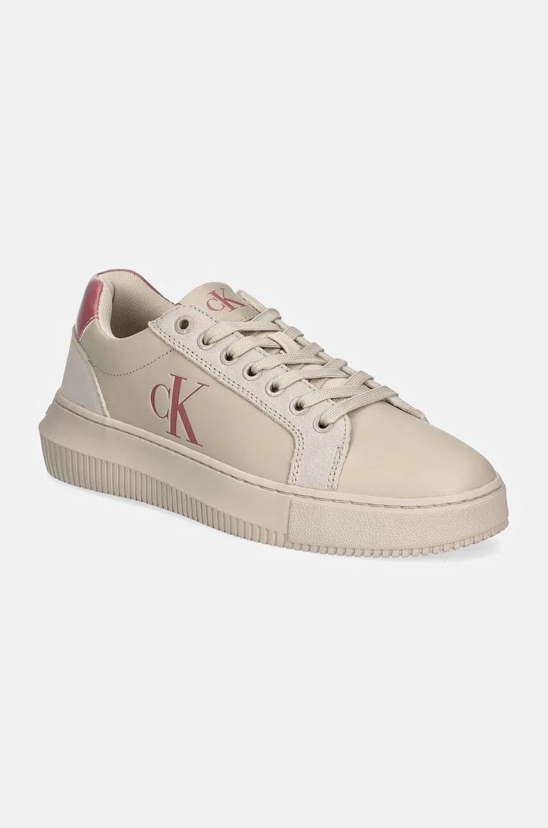 Δερμάτινα sneakers Calvin Klein Jeans CHUNKY CUPSOLE LTH MG LTH