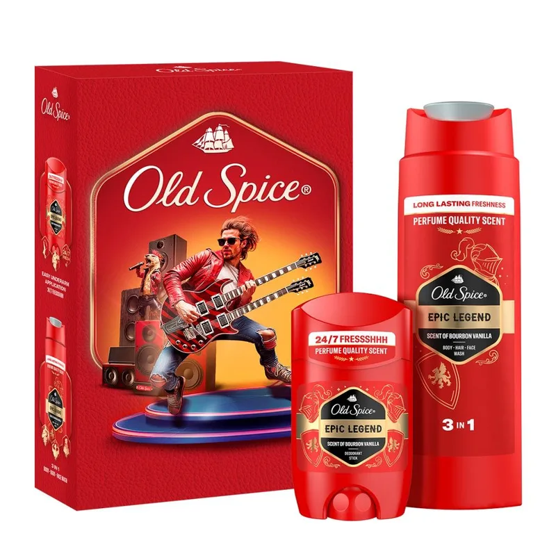 Old Spice Knight Σετ Δώρου Για Άνδρες Με Αποσμητικό Στικ & Αφρόλουτρο Epic Legend