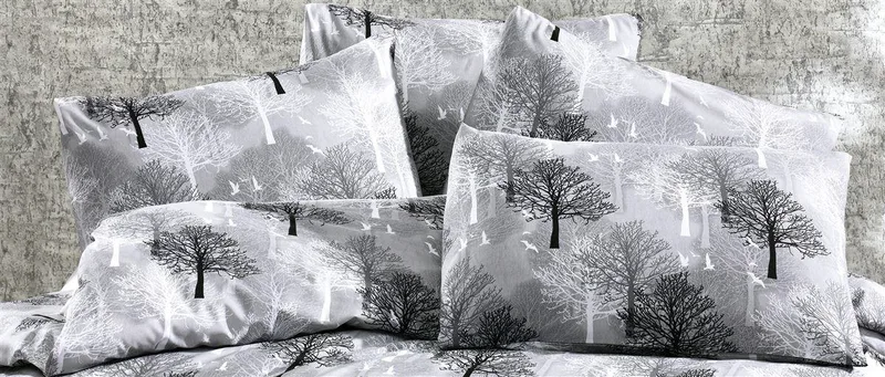 Μαξιλαροθήκη Φάκελος Polycotton 50x70εκ. Forest 312 Grey Dimcol (Χρώμα: Γκρι, Ύφασμα: 70% Βαμβάκι-30% Polyester) - DimCol - 33311647021