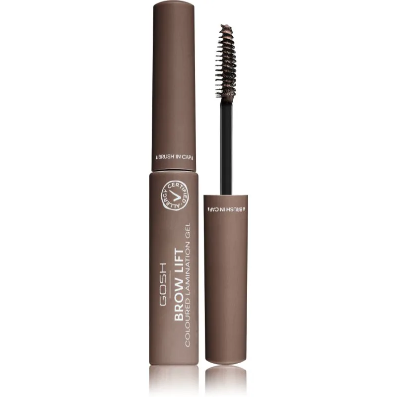 GOSH COPENHAGEN Brow Lift τζελ για την περιποιήση των φρυδιών απόχρωση 001 Grey Brown 6 ml