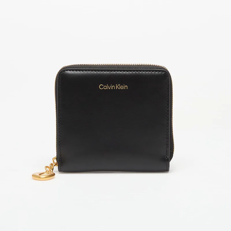 Πορτοφόλι Calvin Klein Hardware Square Zip Around Black Universal