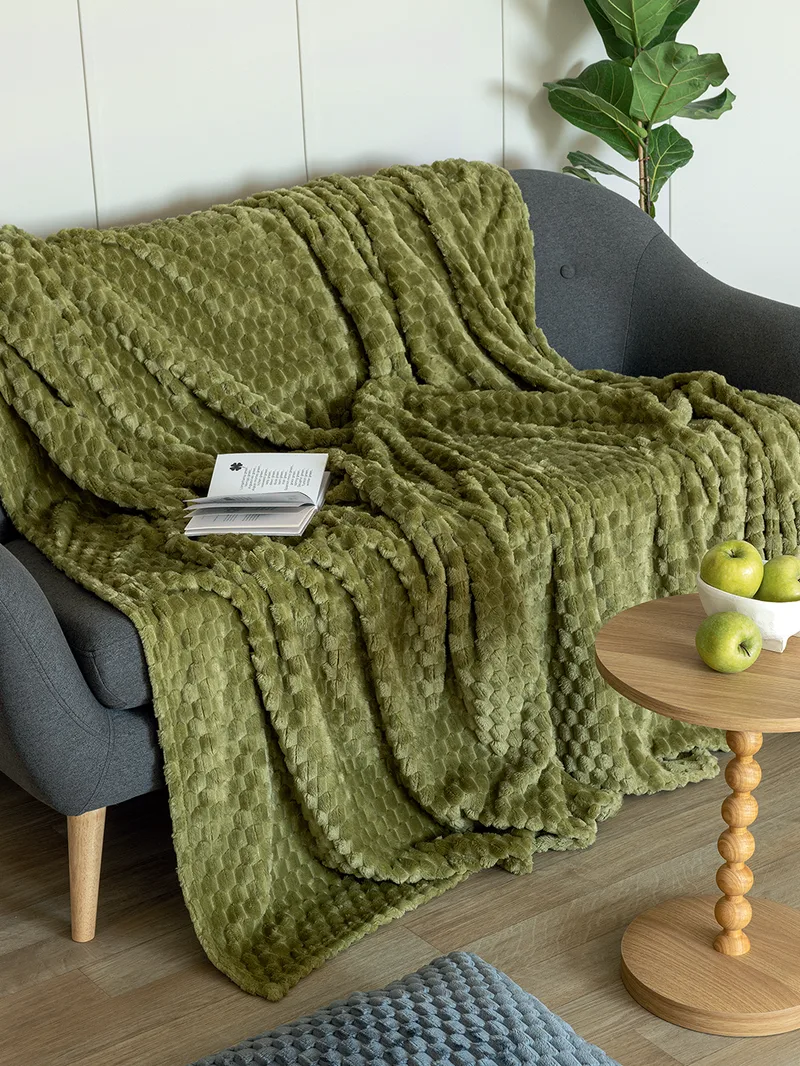 Κουβέρτα Fleece 160x220 ASTER GREEN - Palamaiki