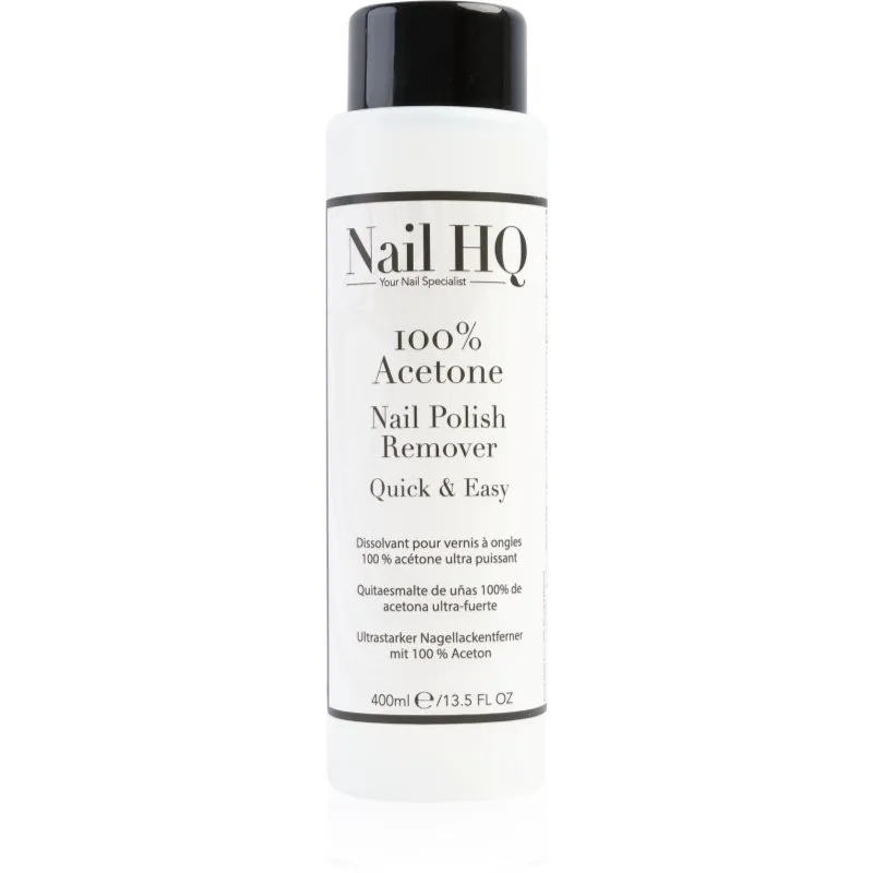 Nail HQ 100% Acetone ασετόν για τα νύχια 400 ml