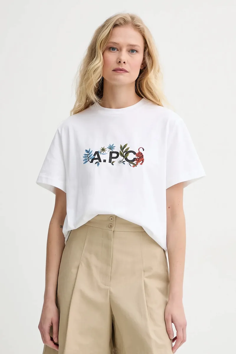 A.P.C. Βαμβακερό μπλουζάκι A.P.C. t-shirt auguste - GOTS