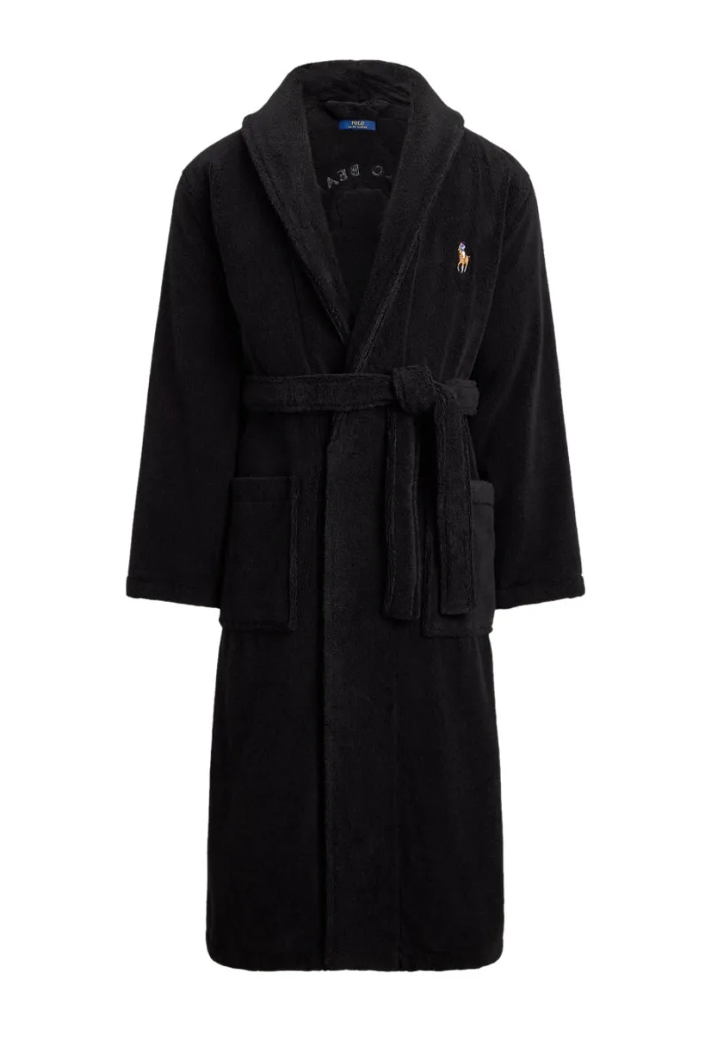 ΑΝΔΡΙΚΗ ΡΟΜΠΑ SHAWL SLEEP POLO RALPH LAUREN ΜΑΥΡΟ