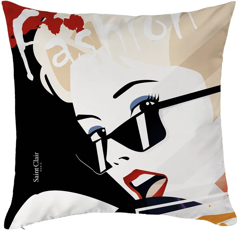 Μαξιλαροθήκη Διακόσμησης Saint Clair Lipstick 50x70
