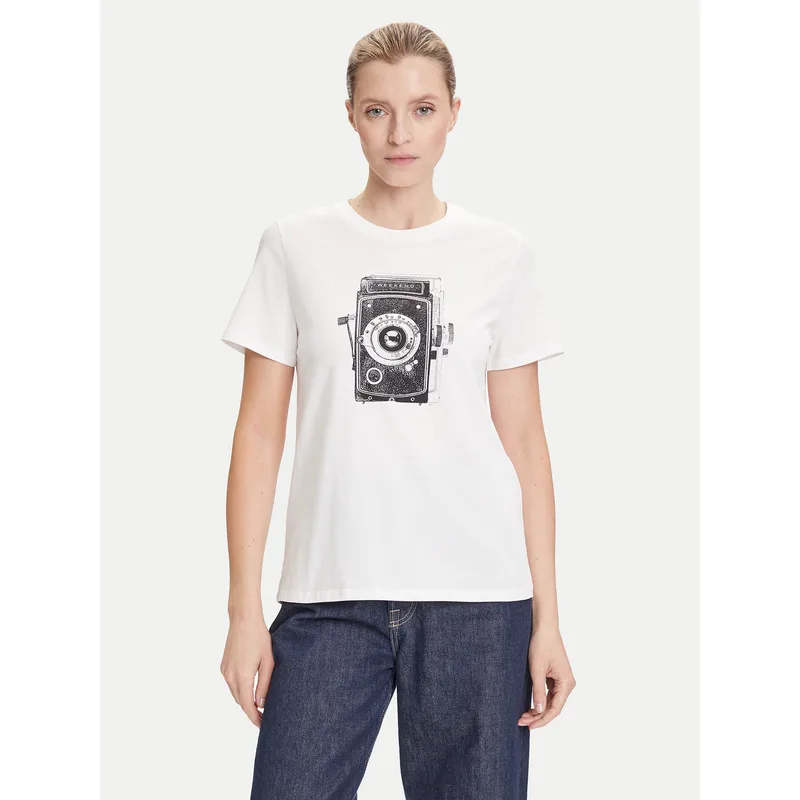 Weekend Max Mara T-Shirt Guglia 2525976031 Λευκό Regular Fit