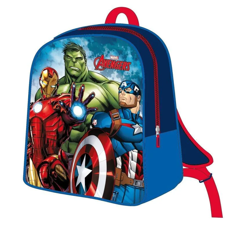Avengers 3D Σχολική Τσάντα Πλάτης Νηπιαγωγείου 31 x 25 x 10 cm Μπλε