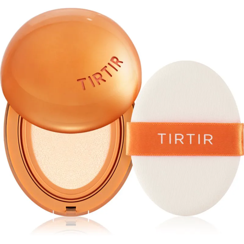 TIRTIR Mask Fit AI Filter Cushion Mini μακράς διαρκείας μεικ απ σε σφουγγαράκι με ματ αποτελέσματα απόχρωση 15C Fair Porcelain 4.5 γρ