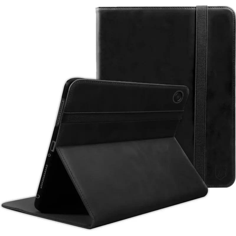 Θήκη Samsung Galaxy Tab A11 Plus 11" Κόκκινο Deluxe Δερμάτινη με Υποδοχή για Γραφίδα - Black (8719246498350)