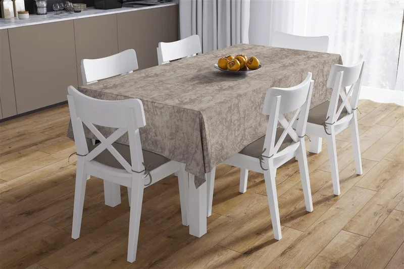 Σετ Τραπεζομάντηλο 140x220εκ.Με Runner 40x220εκ. Αλέκιαστο Polycotton Panama Shadow Mocca DimCol (Χρώμα: Μόκα, Ύφασμα: 70% Βαμβάκι-30% Polyester) - DimCol - 33333352008
