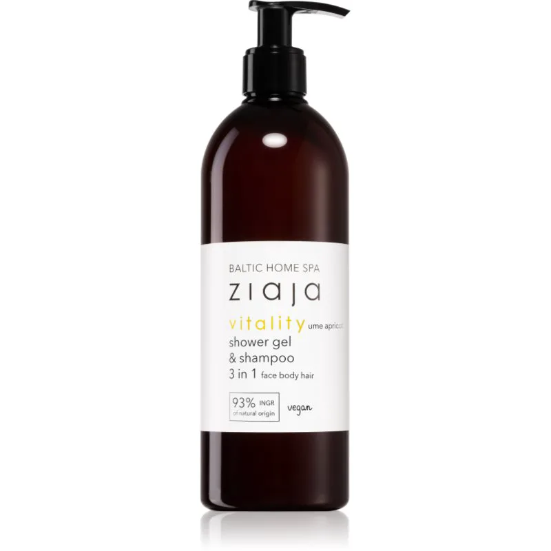 Ziaja Baltic Home Spa Vitality τζελ για ντους Για πρόσωπο, σώμα και μαλλιά 500 ml