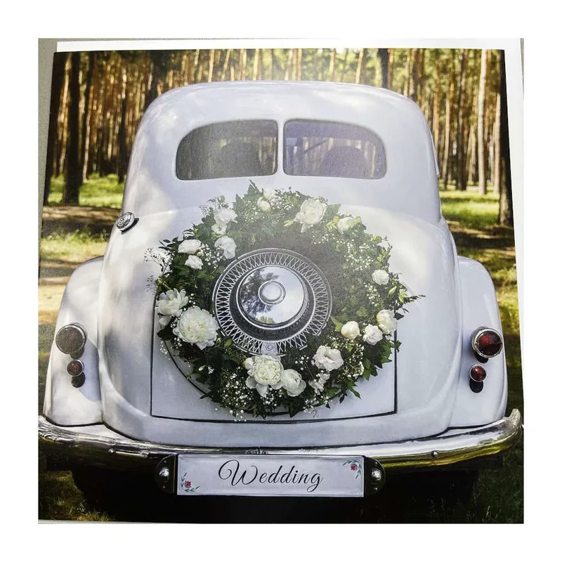 Pictura Ευχετήρια Κάρτα Aquarupella Wedding Car