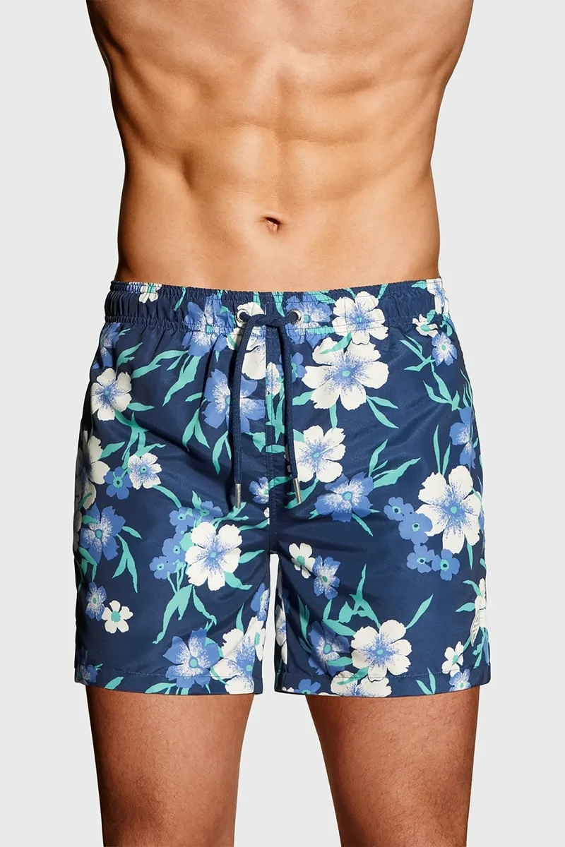 Gant ανδρικό floral μαγιό - 921916009 Μπλε Σκούρο