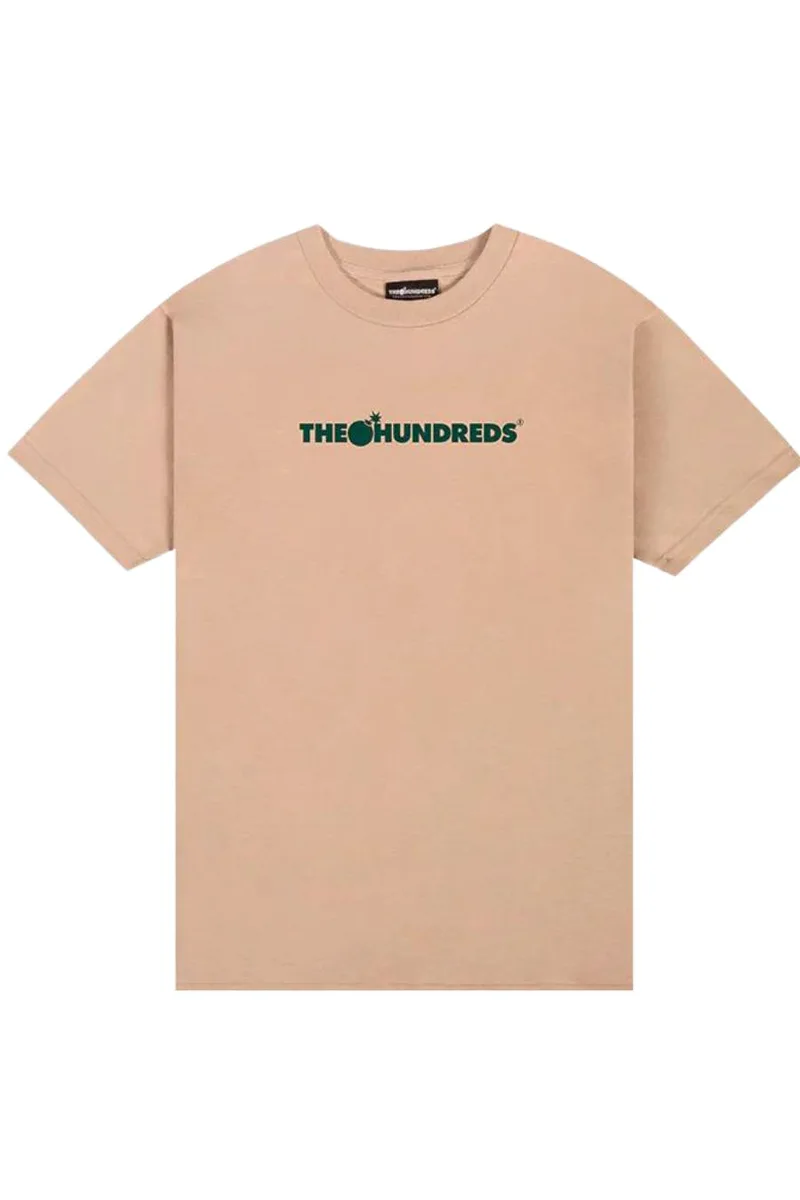 THE HUNDREDS T Shirts Bar Logo T-Shirt - BEIGE-F23S101001-BEIGE