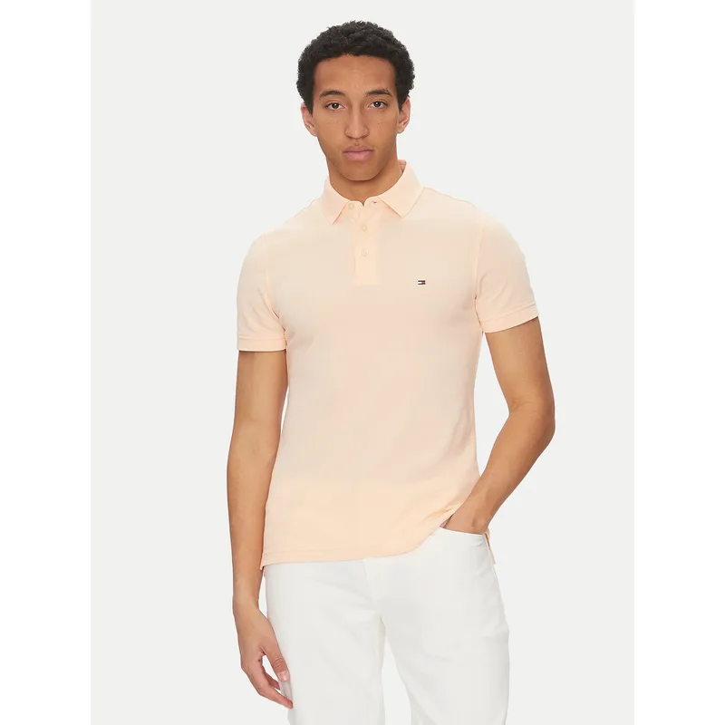 Tommy Hilfiger Polo 1985 MW0MW17771 Κοραλλί Slim Fit