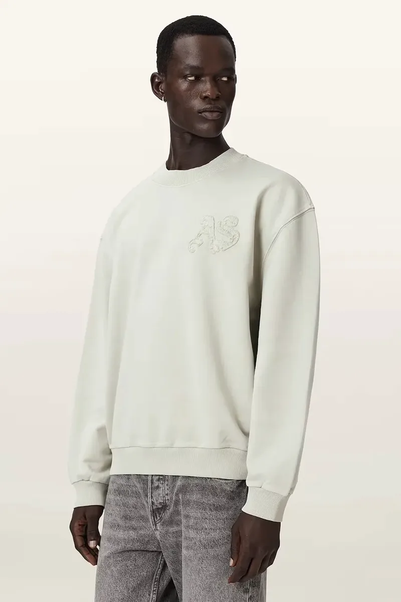 AllSaints Μπλούζα oversize ανδρική βαμβακερή INSIGNIA