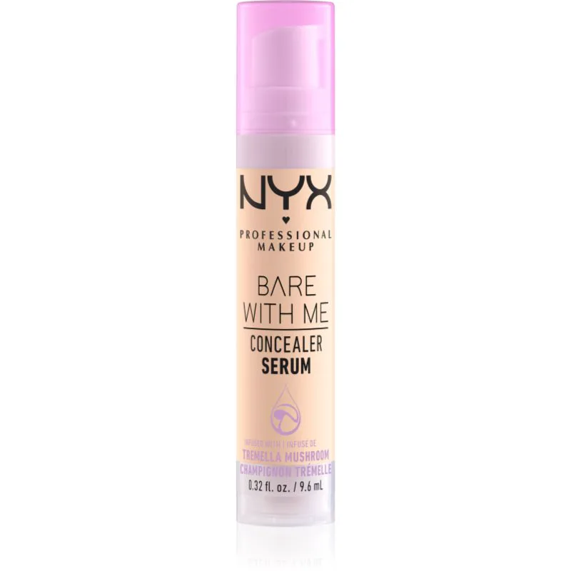 NYX Professional Makeup Bare With Me Concealer Serum ενυδατικός διορθωτής 2 σε 1 απόχρωση 01 - Fair 9,6 μλ