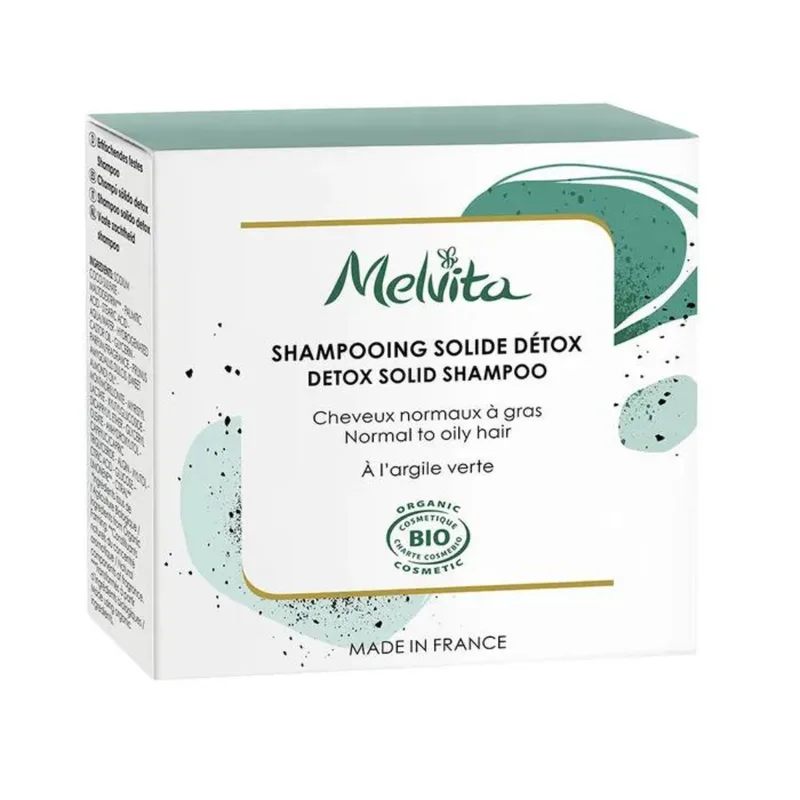 Melvita Organic detox solid shampoo 55g