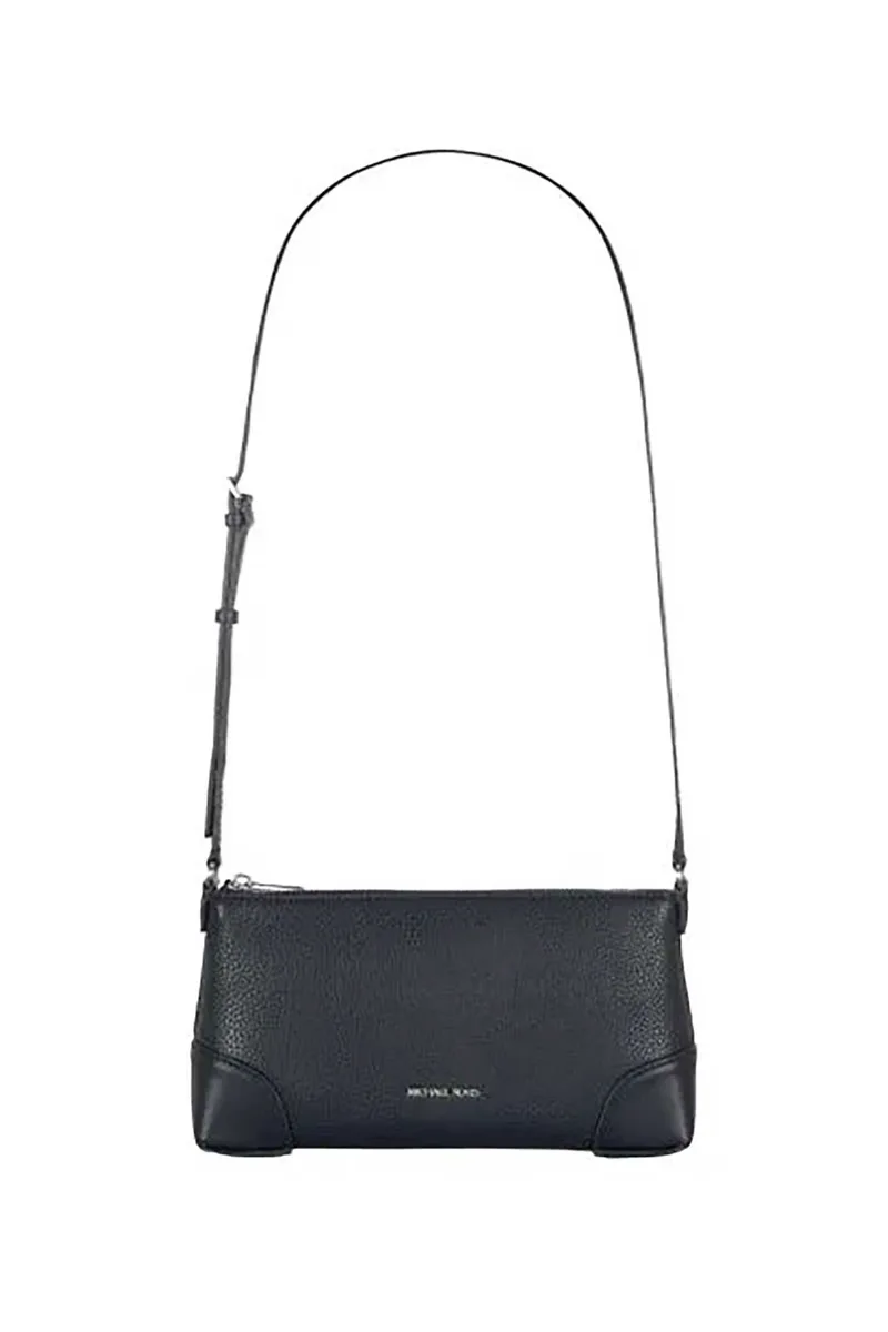 Michael Kors γυναικεία τσάντα crossbody με μεταλλικό λογότυπο - 32R6S1WC1V Σκούρο Μπλε