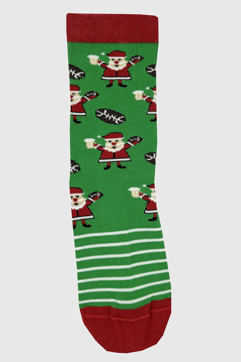 Mewe Παιδικές χριστουγεννιάτικες κάλτσες "Santa Clauses" αντιολισθητικές-3-0616-1c